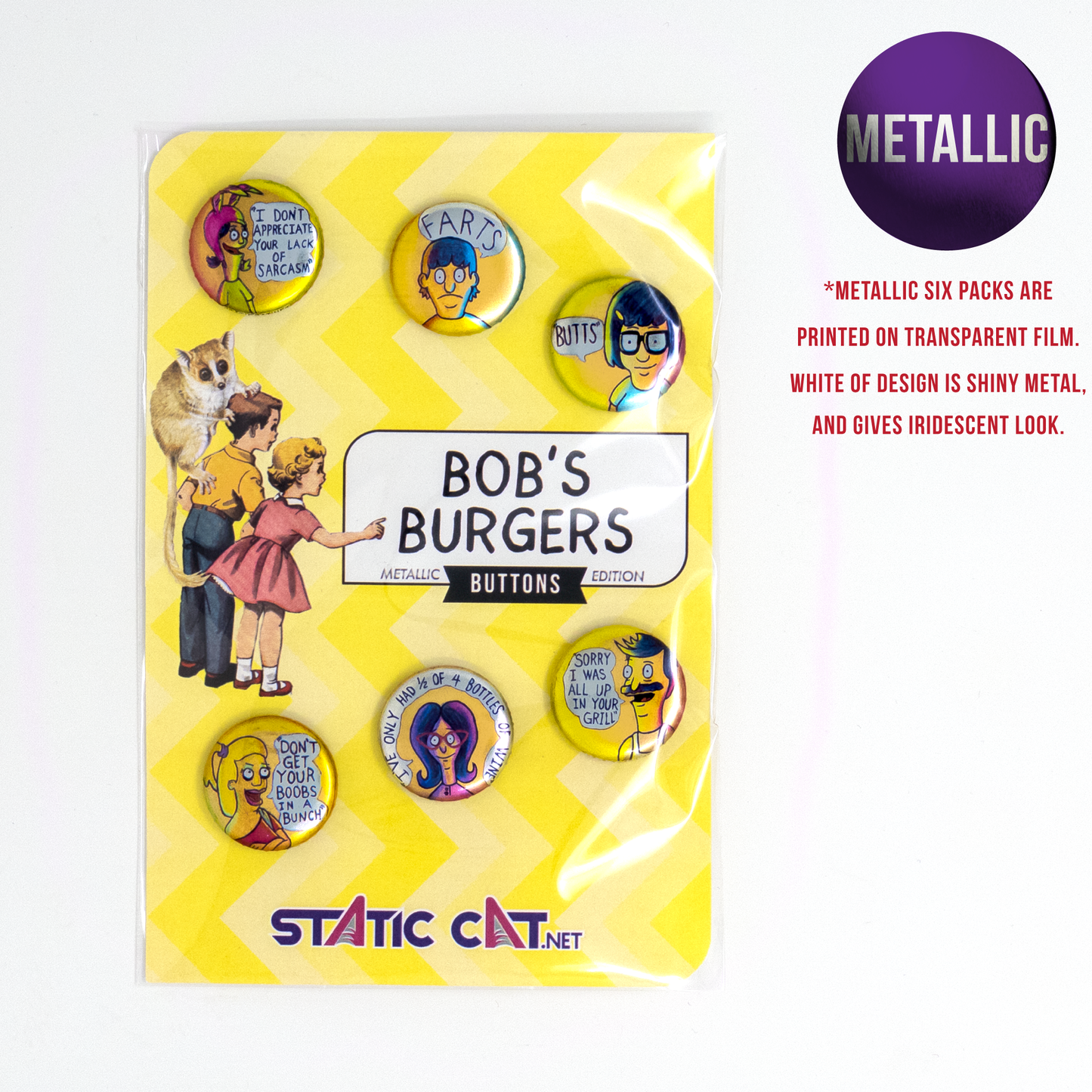 Bob’s Burgers 6-Pack - Pins