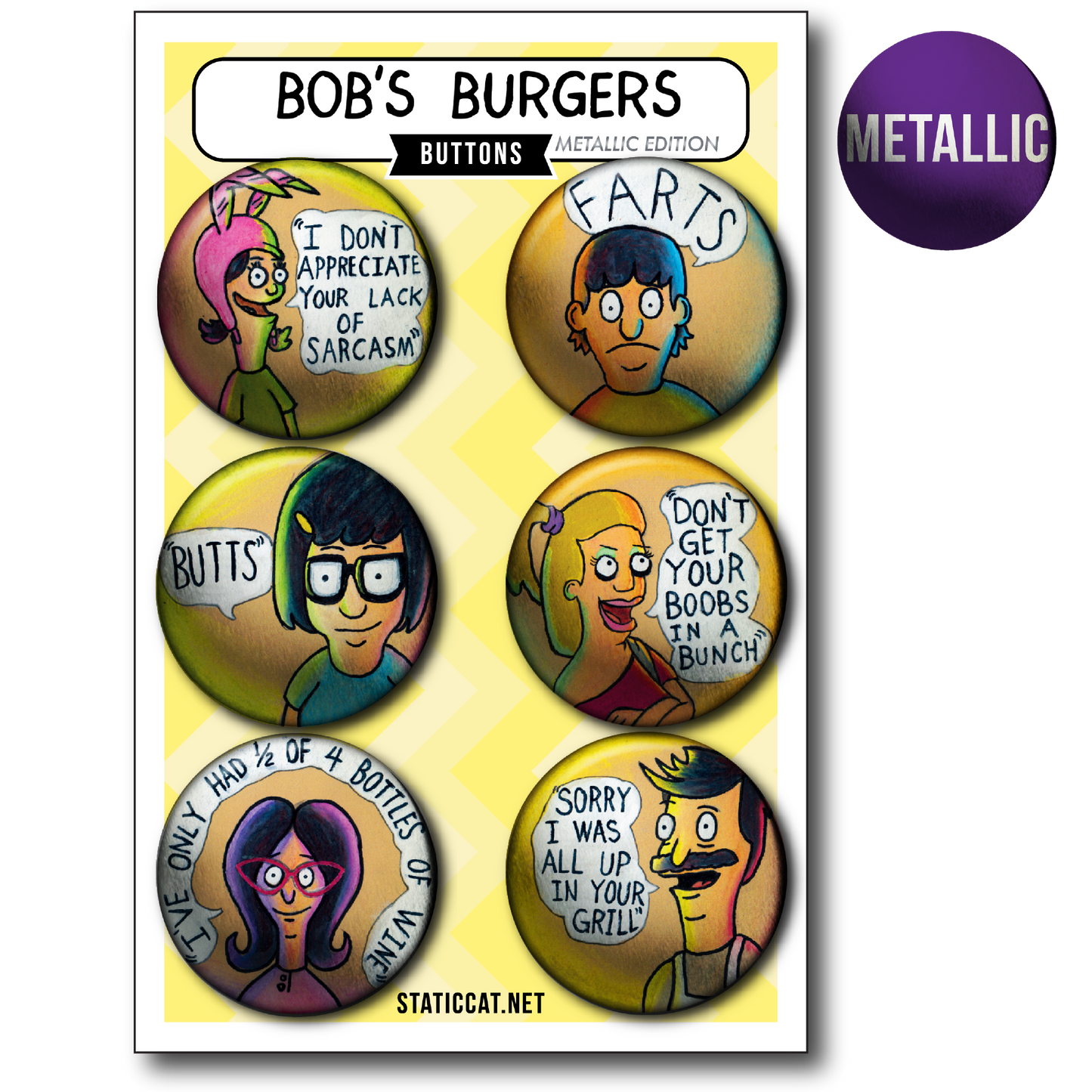 Bob’s Burgers 6-Pack - Pins