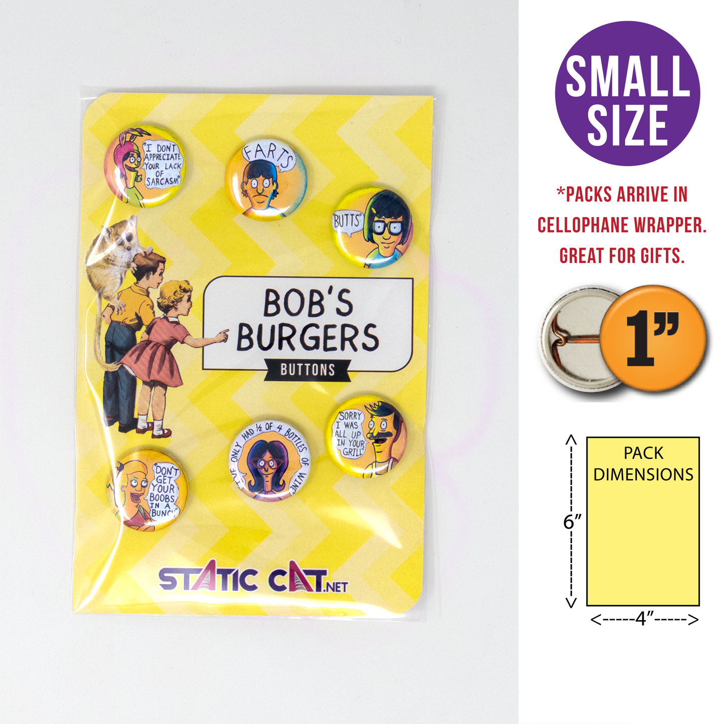 Bob’s Burgers 6-Pack - Pins