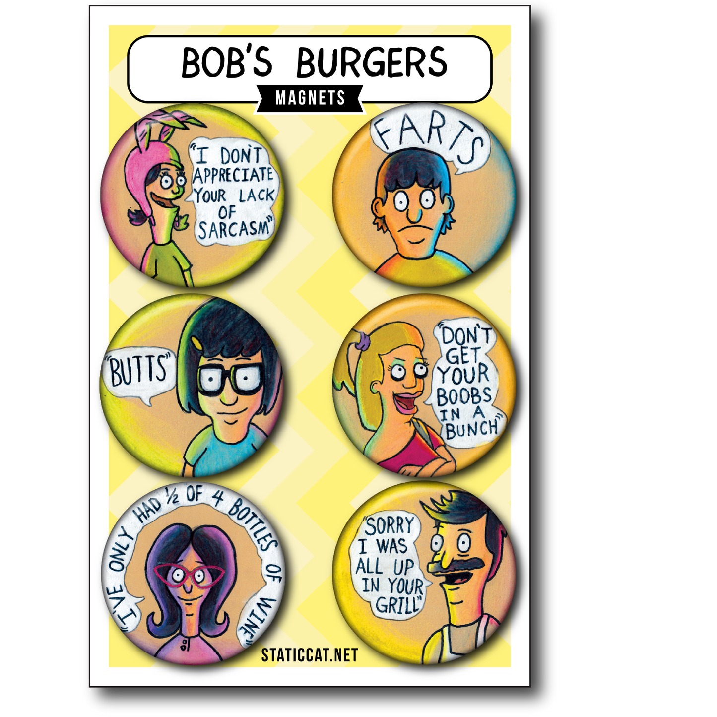Bob’s Burgers (6-Pack) - Magnets