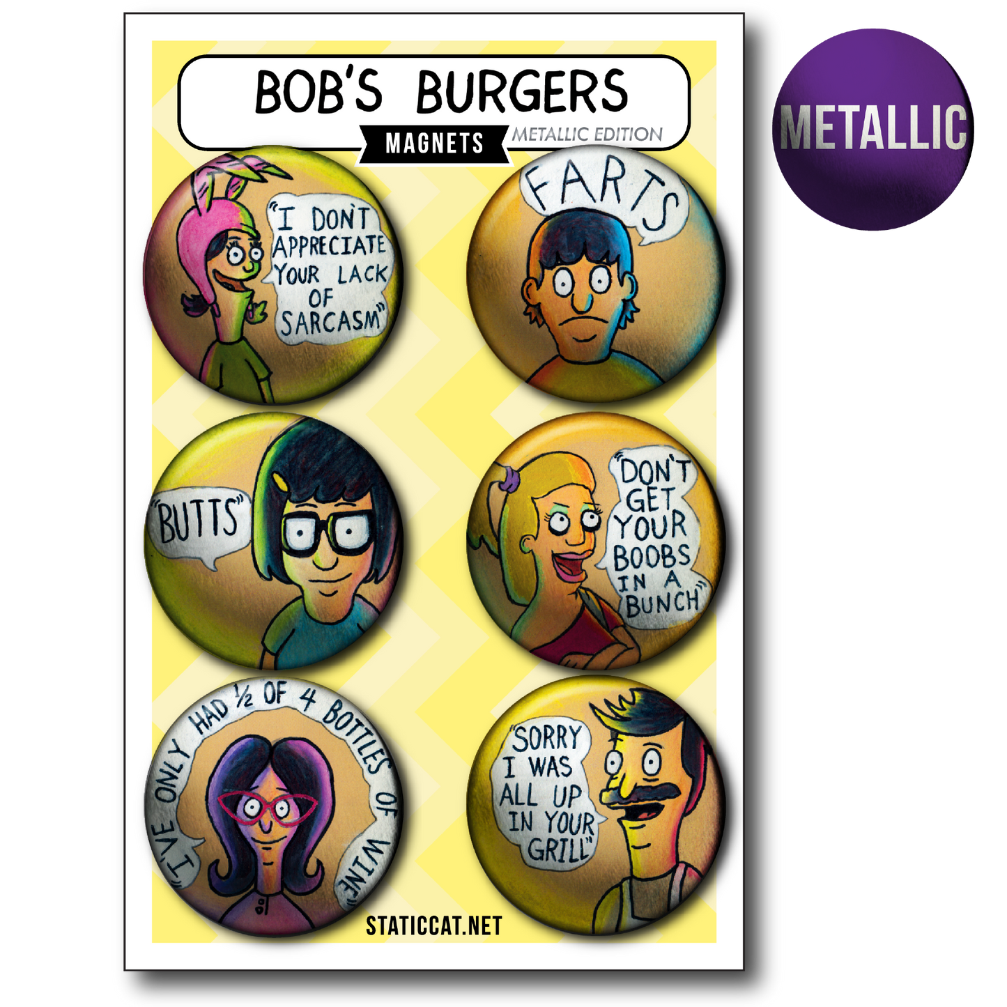 Bob’s Burgers (6-Pack) - Magnets