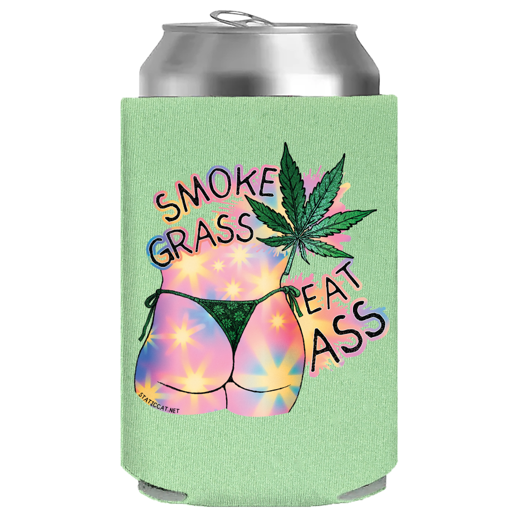 Smoke Grass Eat Ass – Can Cooler