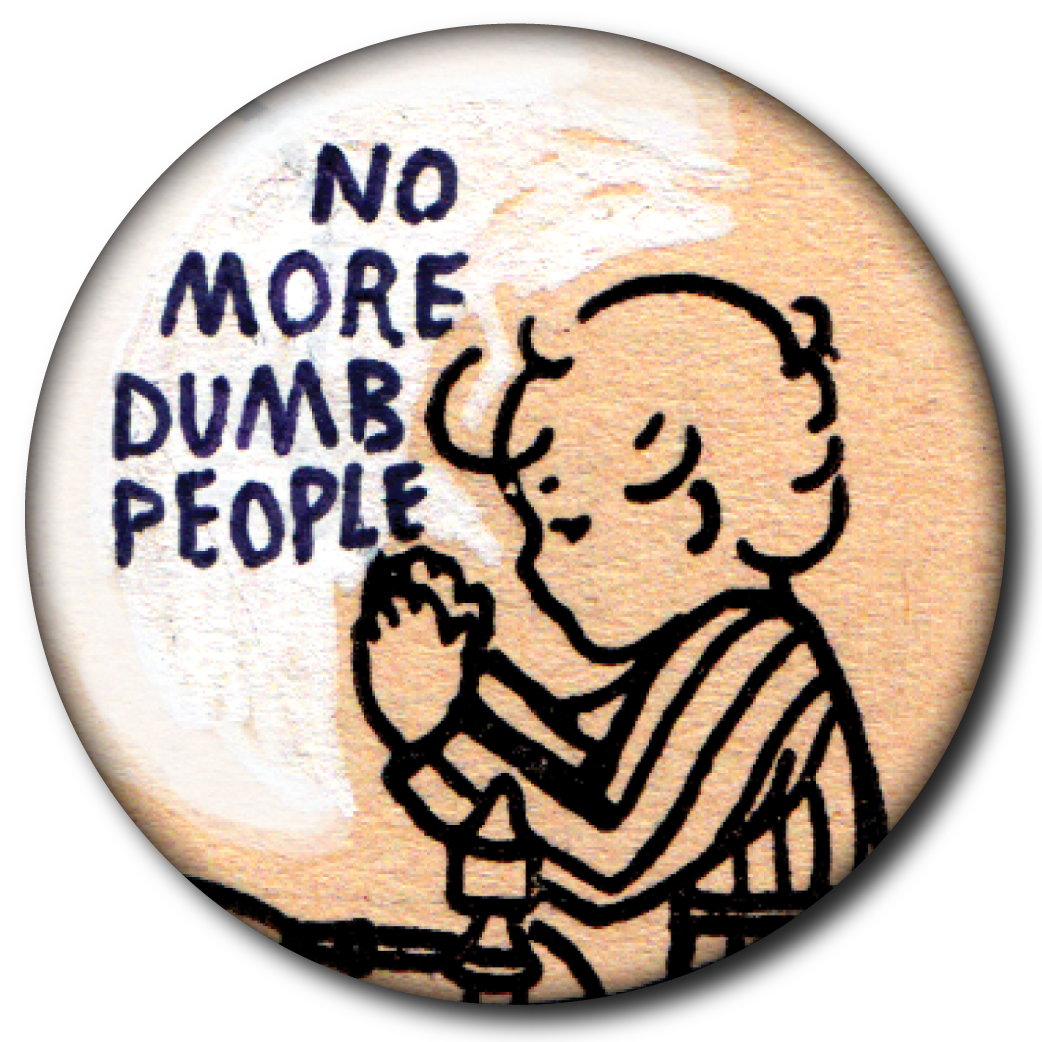 No More Dumb People – Pin