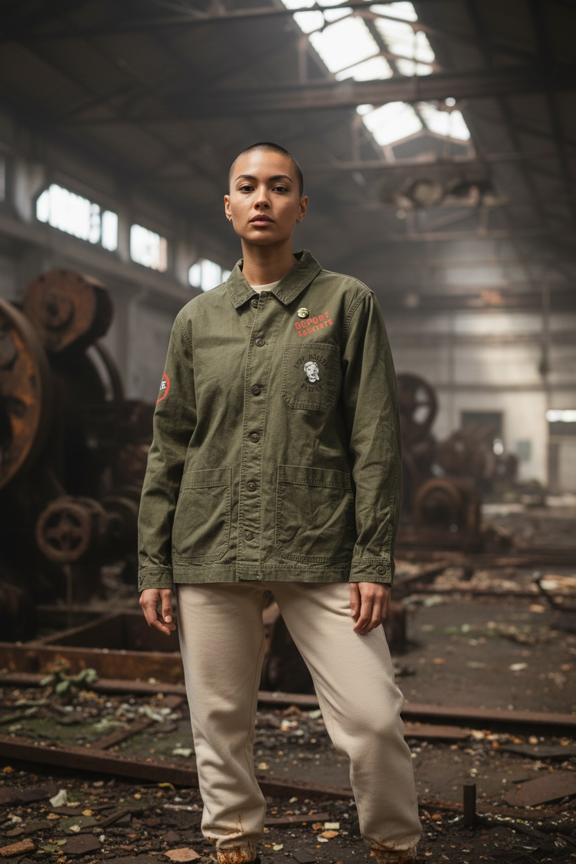 Protest Utility Jacket, Deport Fascists, Stop Killing People, No Hate (L)