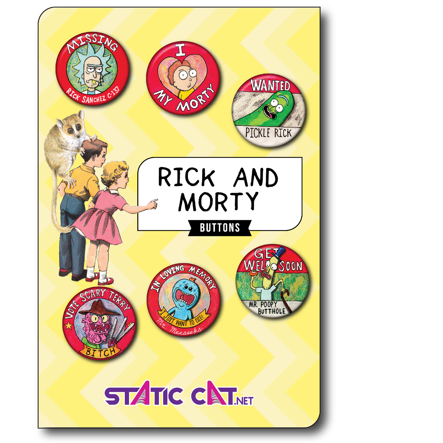 Rick and Morty (6-Pack) - Pins