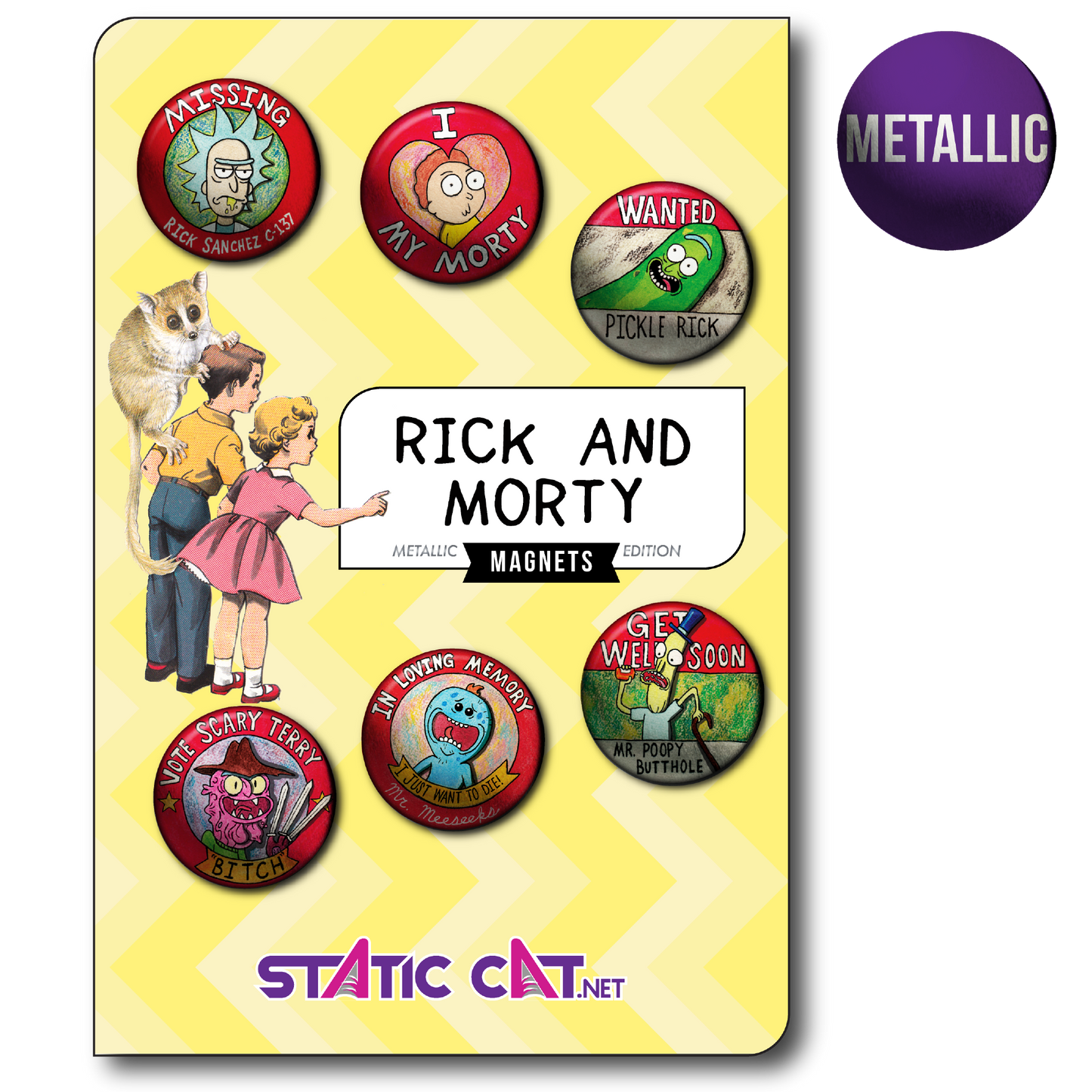 Rick And Morty (6-Pack) - Magnets