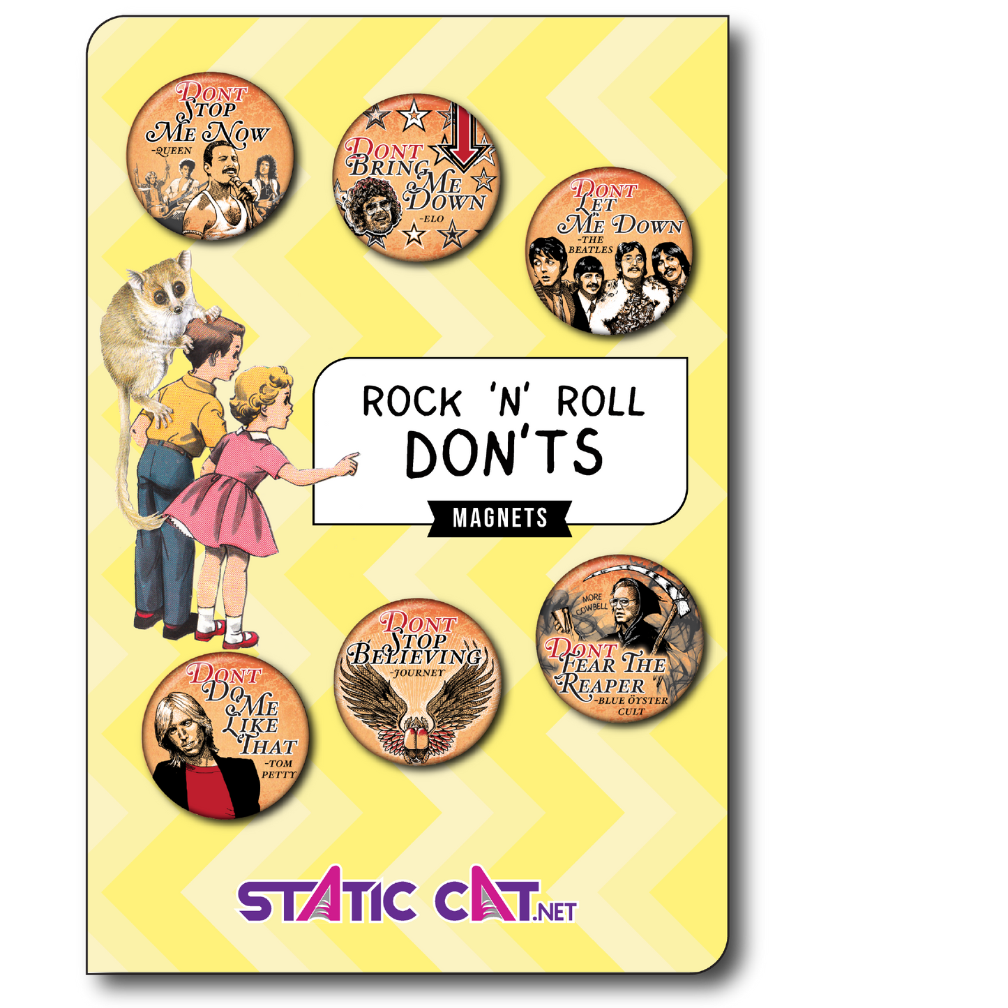 Rock 'N' Roll Don'ts (6-Pack) - Magnets