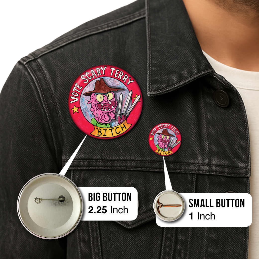 Vote Scary Terry (Rick And Morty) – Pin