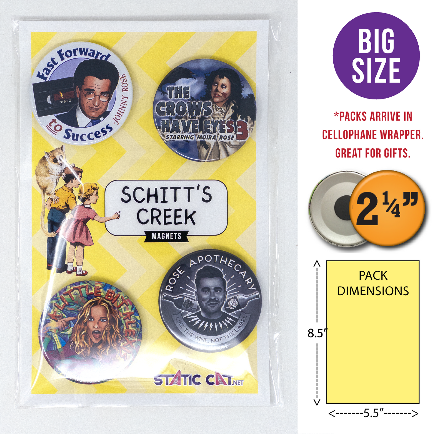 Schitt's Creek (4-Pack) - Magnets