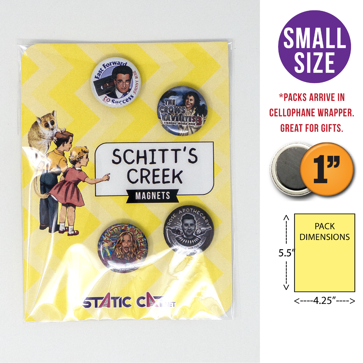Schitt's Creek (4-Pack) - Magnets