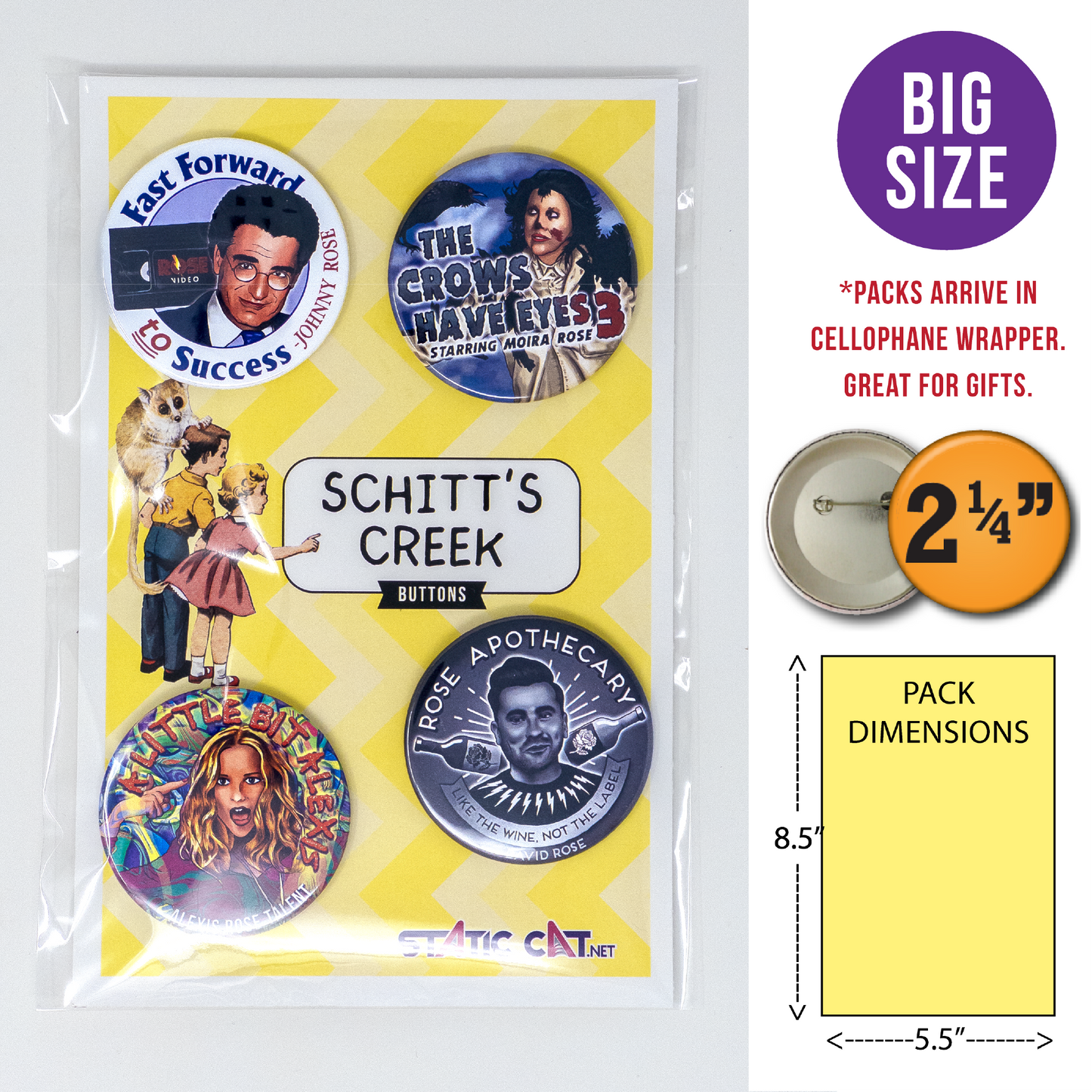 Schitt's Creek (4-Pack) - Pins
