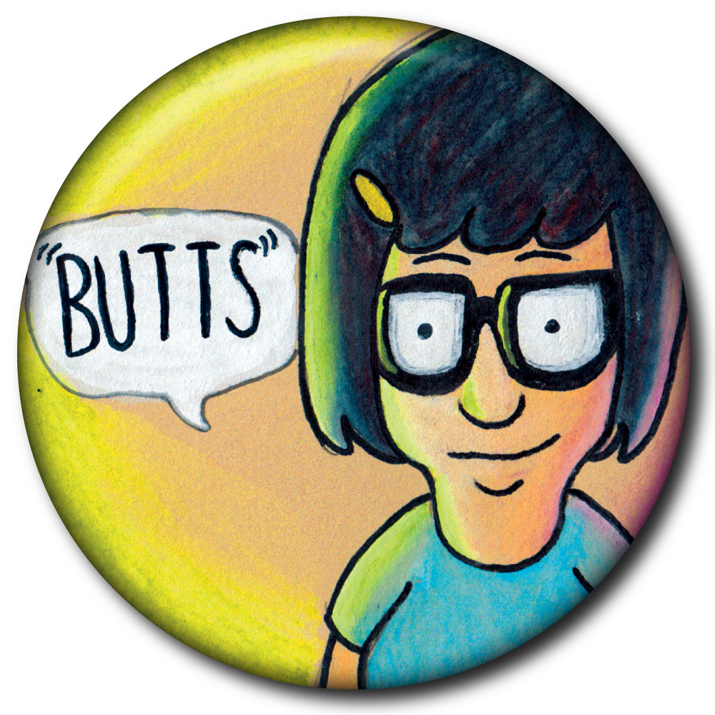 Tina Belcher “Butts” (Bob's Burgers) – Magnet