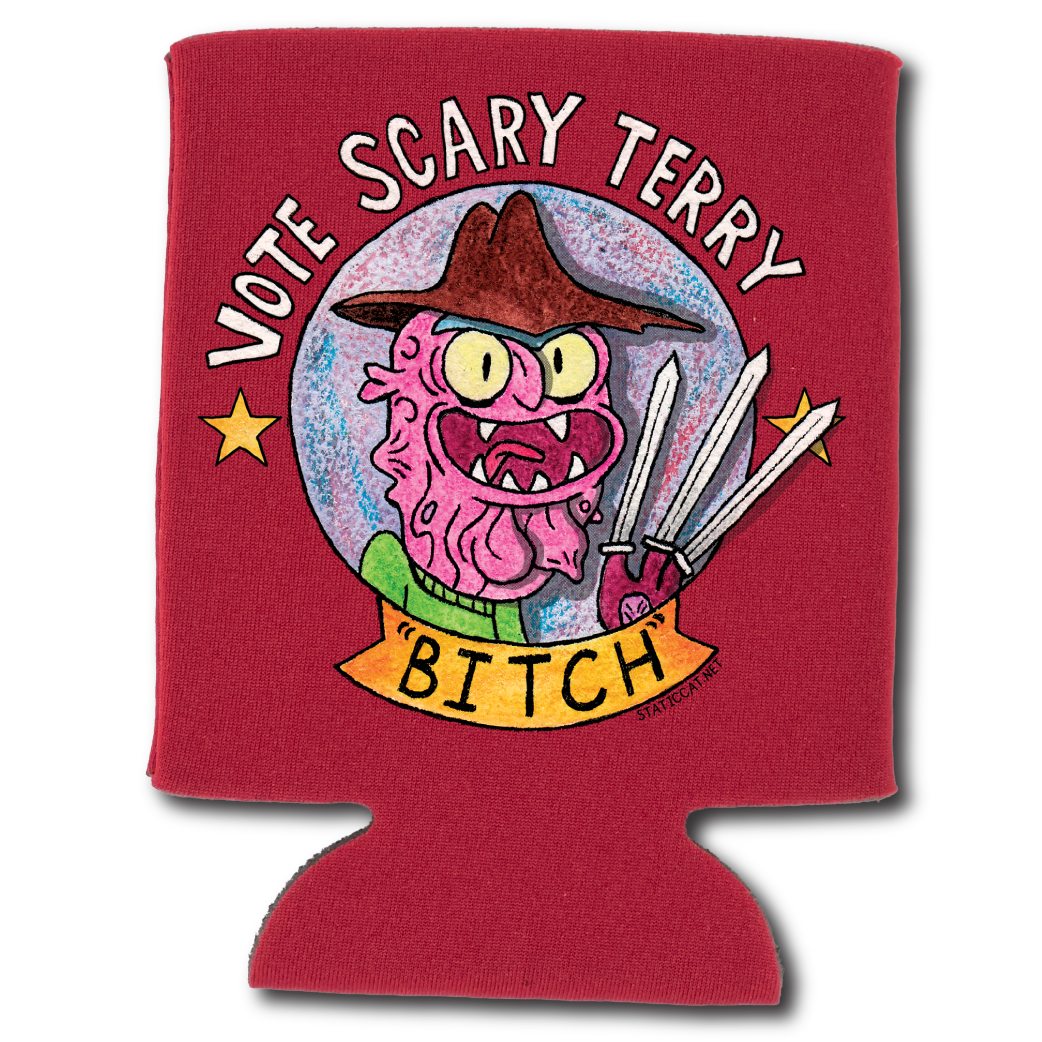 Vote Scary Terry – Can Cooler