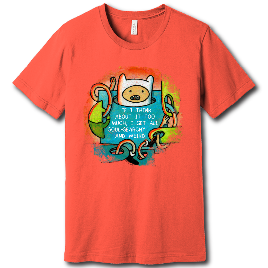 Finn Soul-Searchy and Weird (Adventure Time) – Unisex Tee