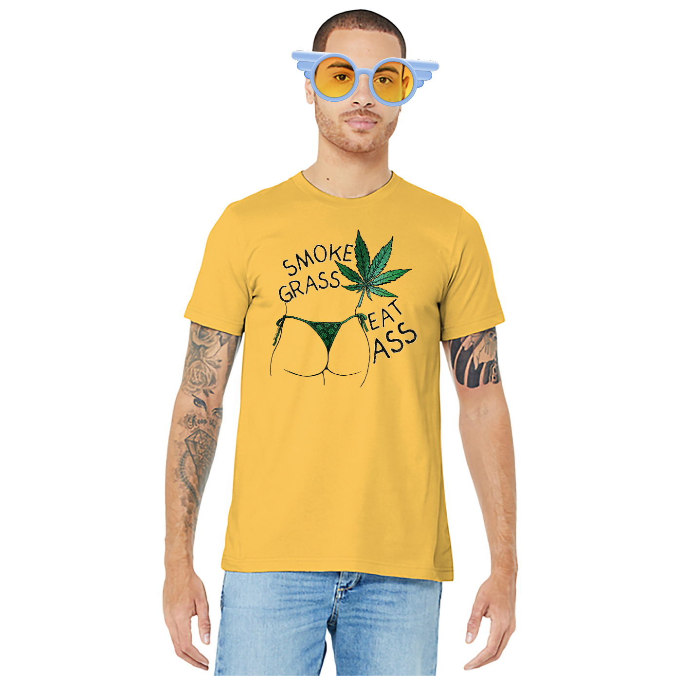 Smoke Grass Eat Ass – Unisex Tee