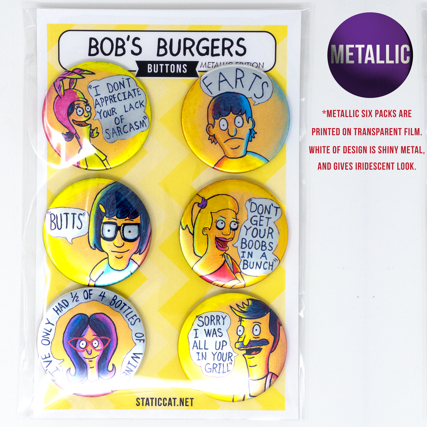 Bob’s Burgers 6-Pack - Pins
