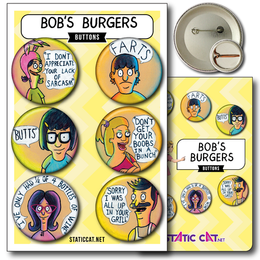 Bob’s Burgers 6-Pack - Pins