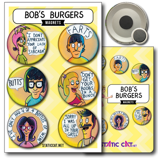 Bob’s Burgers (6-Pack) - Magnets