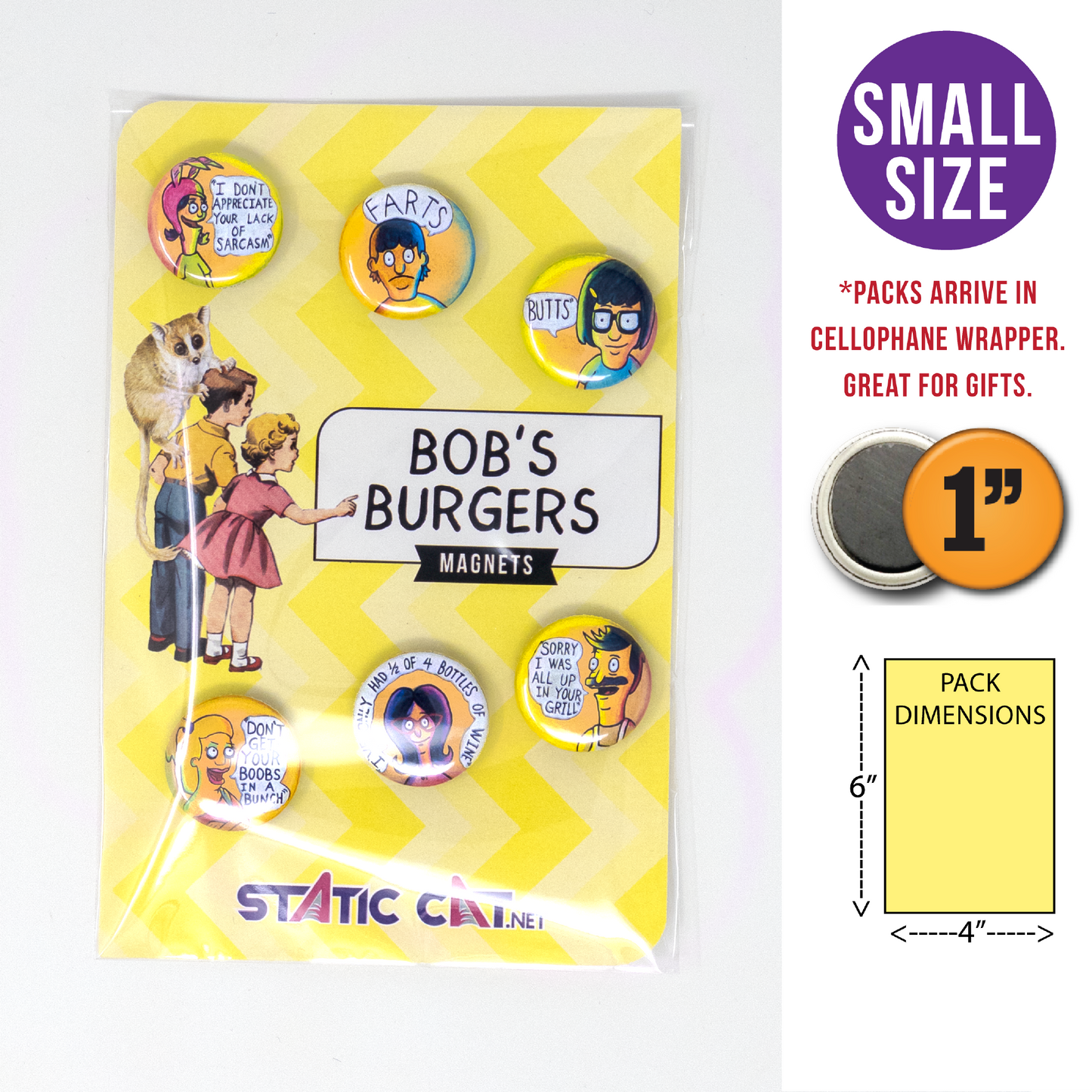 Bob’s Burgers (6-Pack) - Magnets