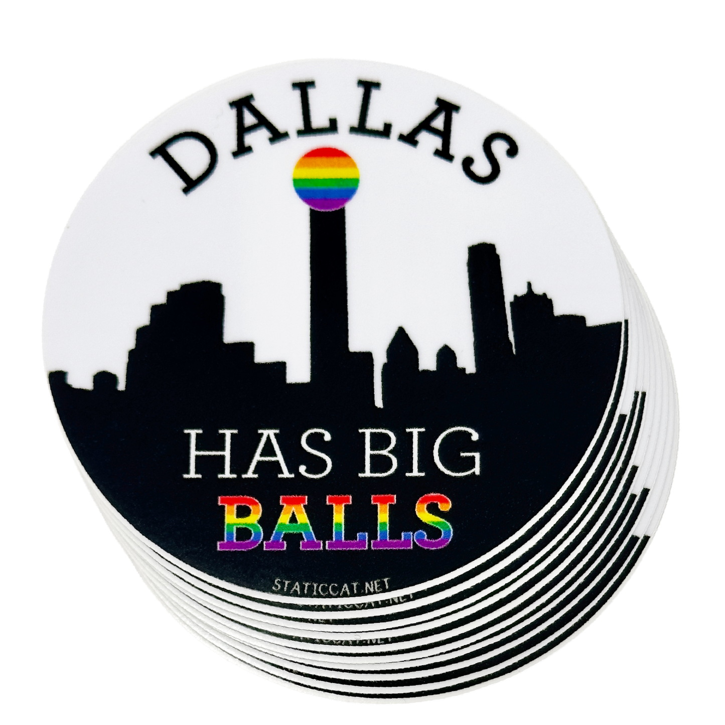 Dallas Has Big Balls - Sticker