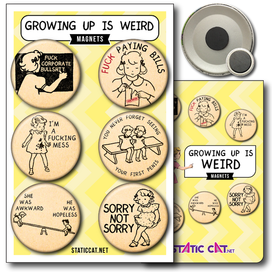 Growing Up Is Weird (6-Pack) - Magnets