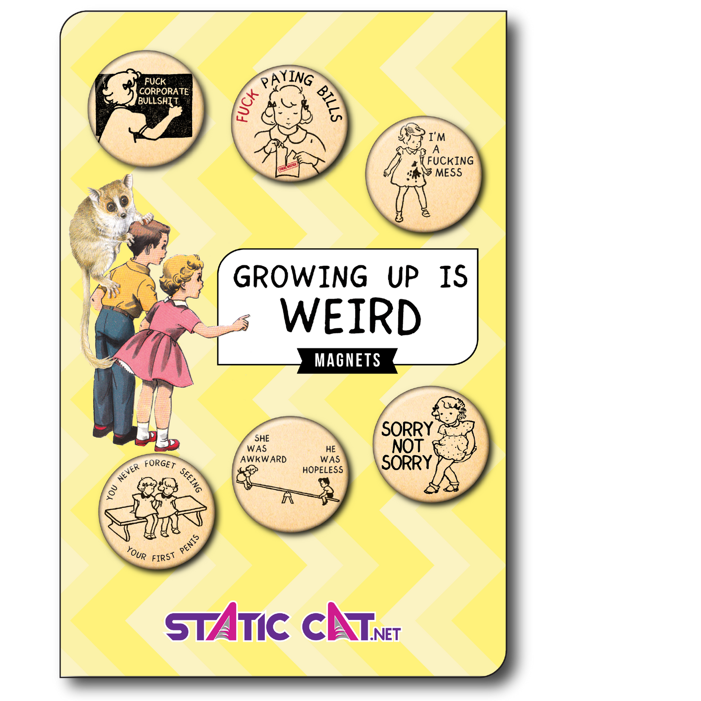 Growing Up Is Weird (6-Pack) - Magnets