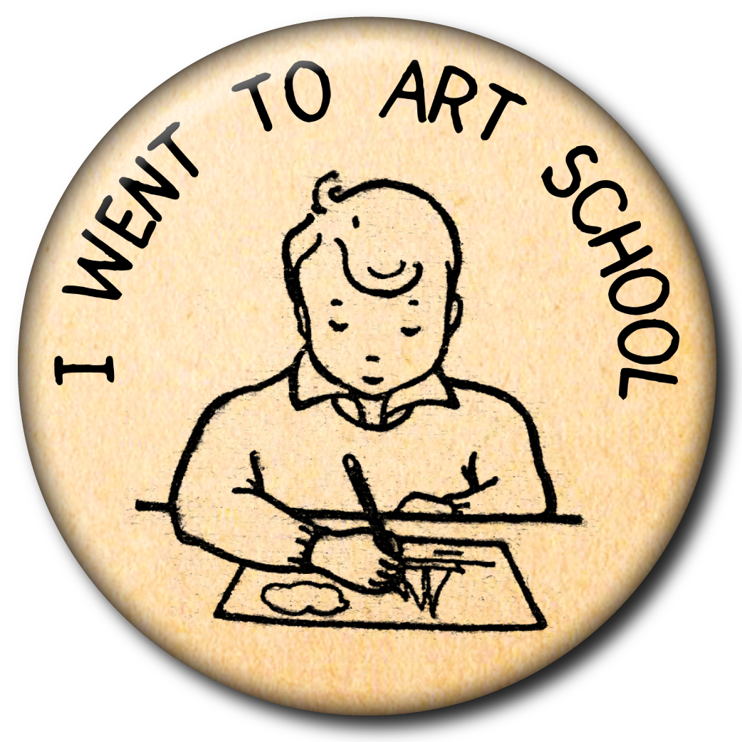 I Went to Art School – Pin