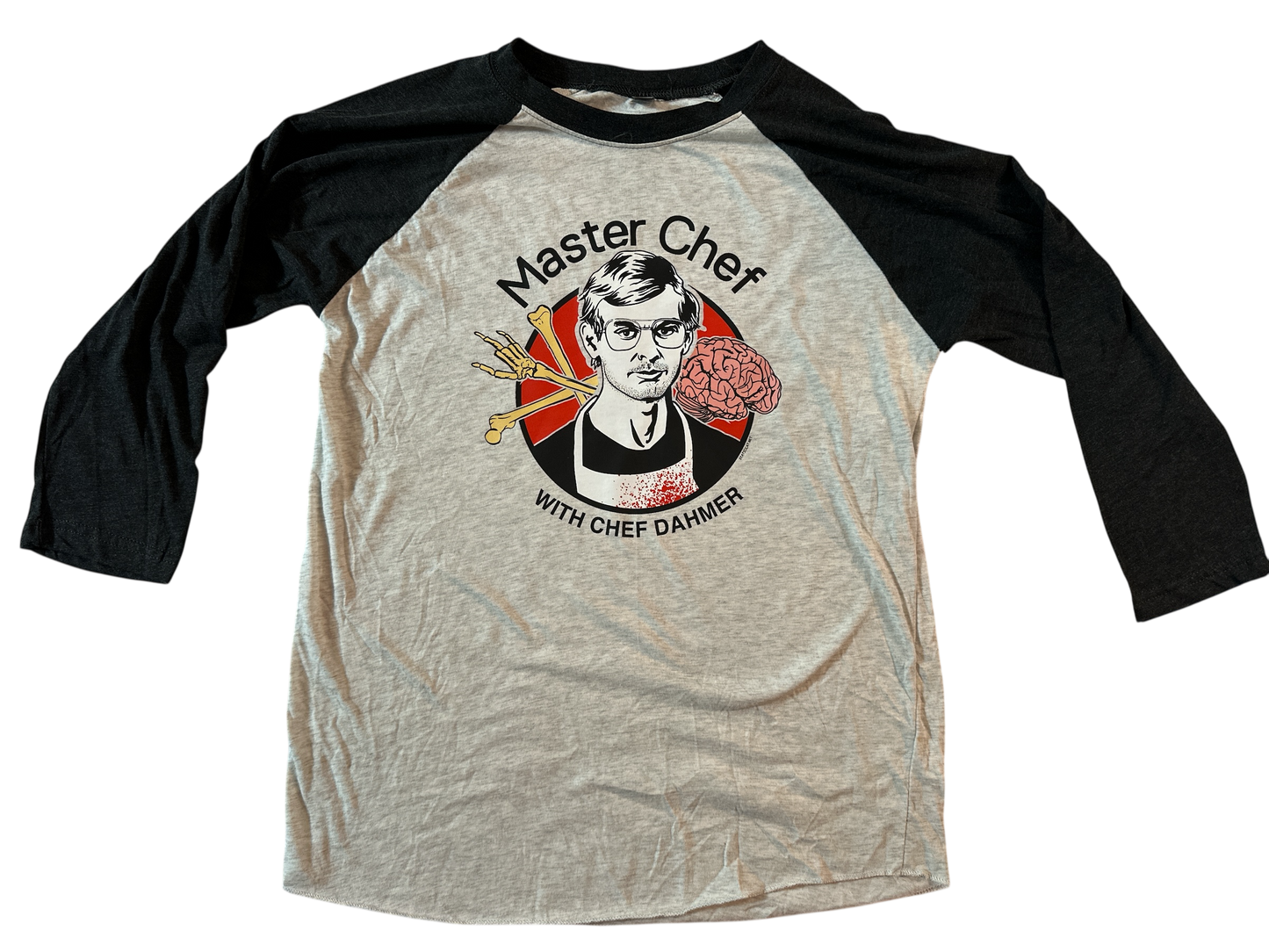 Master Chef Jeffrey Dahmer Raglan Shirt / Baseball Tee (M)