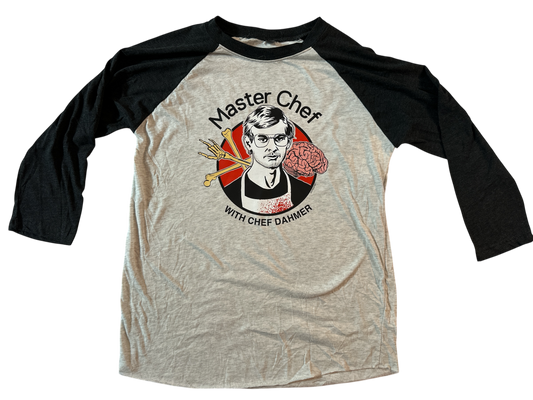 Master Chef Jeffrey Dahmer Raglan Shirt / Baseball Tee (M)