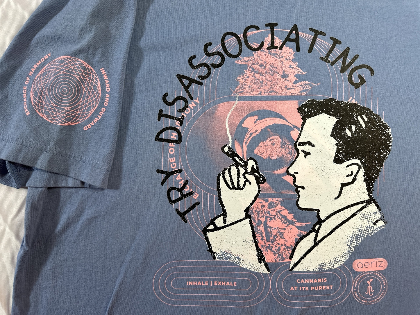 Try Disassociating Cannabis Smoking Tee (XL)