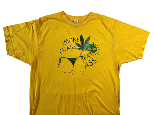 Smoke Grass Eat Ass Staff Tee (L)