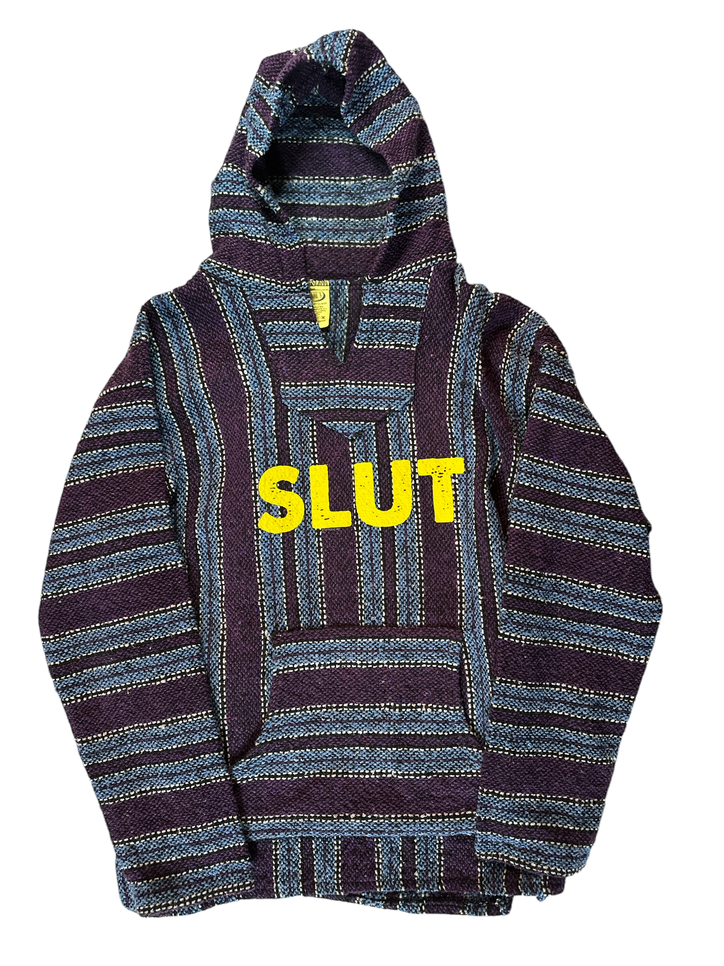 Slut Baja Hoodie, drug rug, poncho (XL)