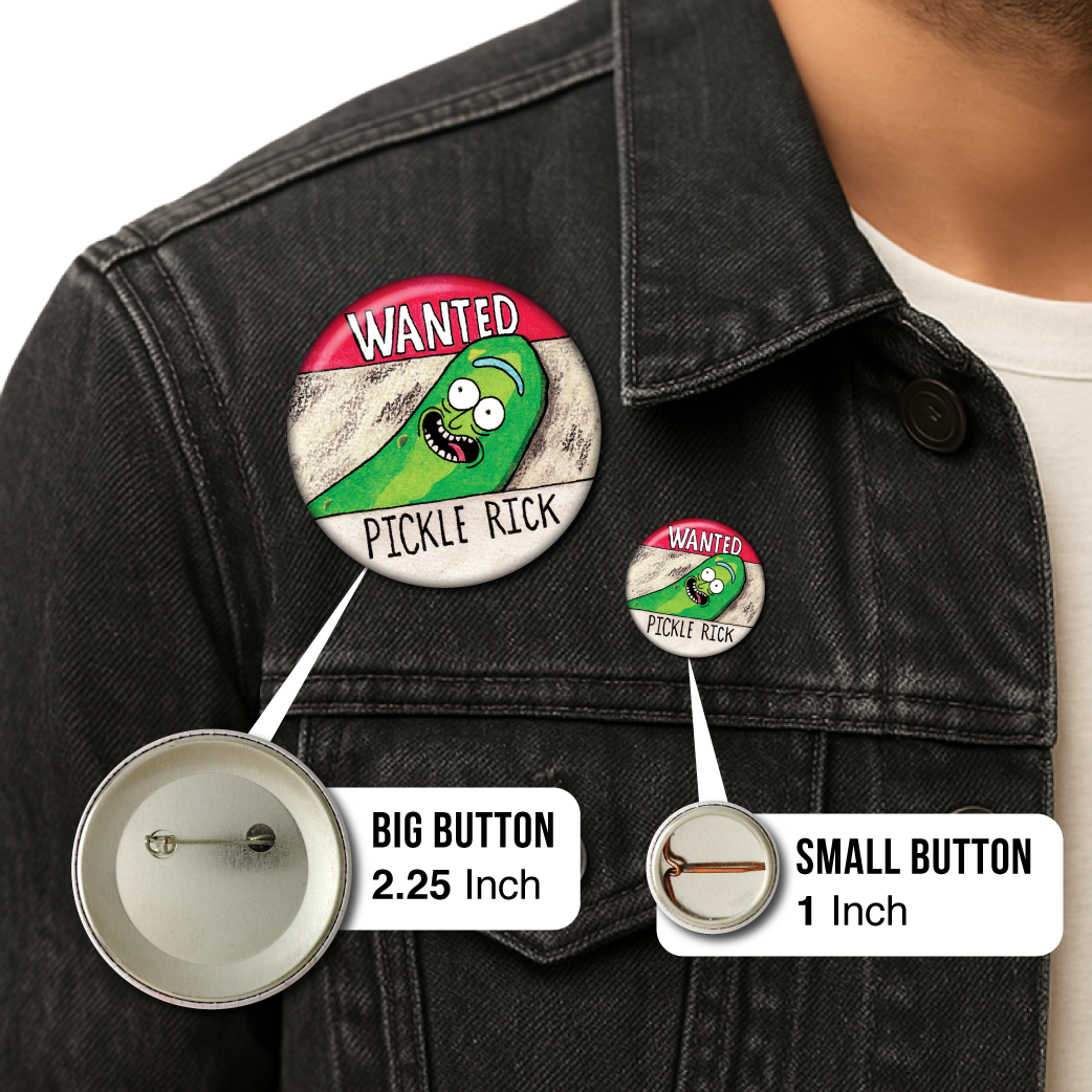 Wanted Pickle Rick (Rick And Morty) – Pin