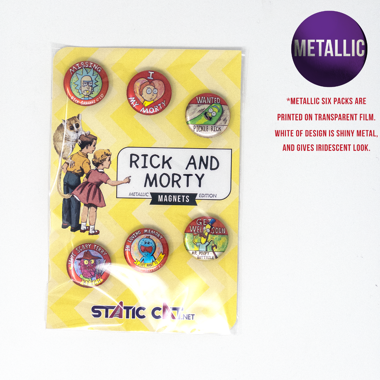 Rick And Morty (6-Pack) - Magnets