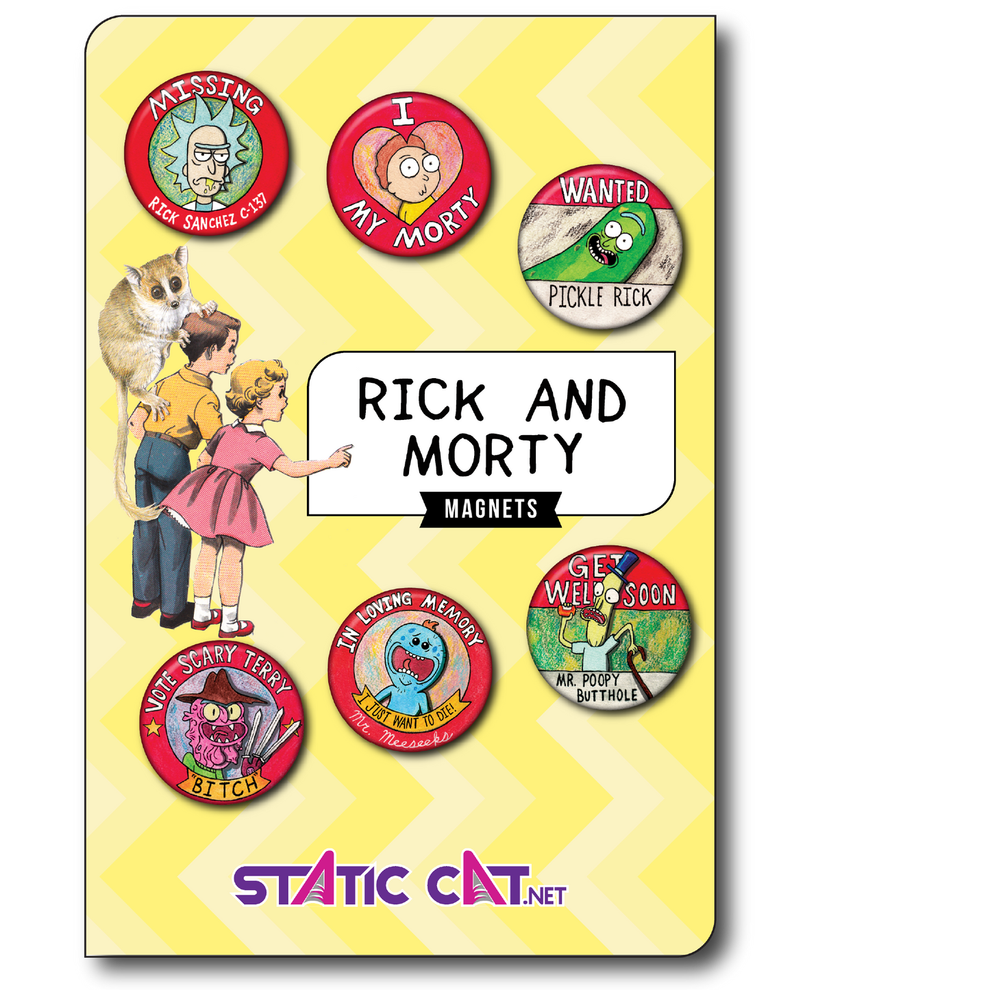 Rick And Morty (6-Pack) - Magnets