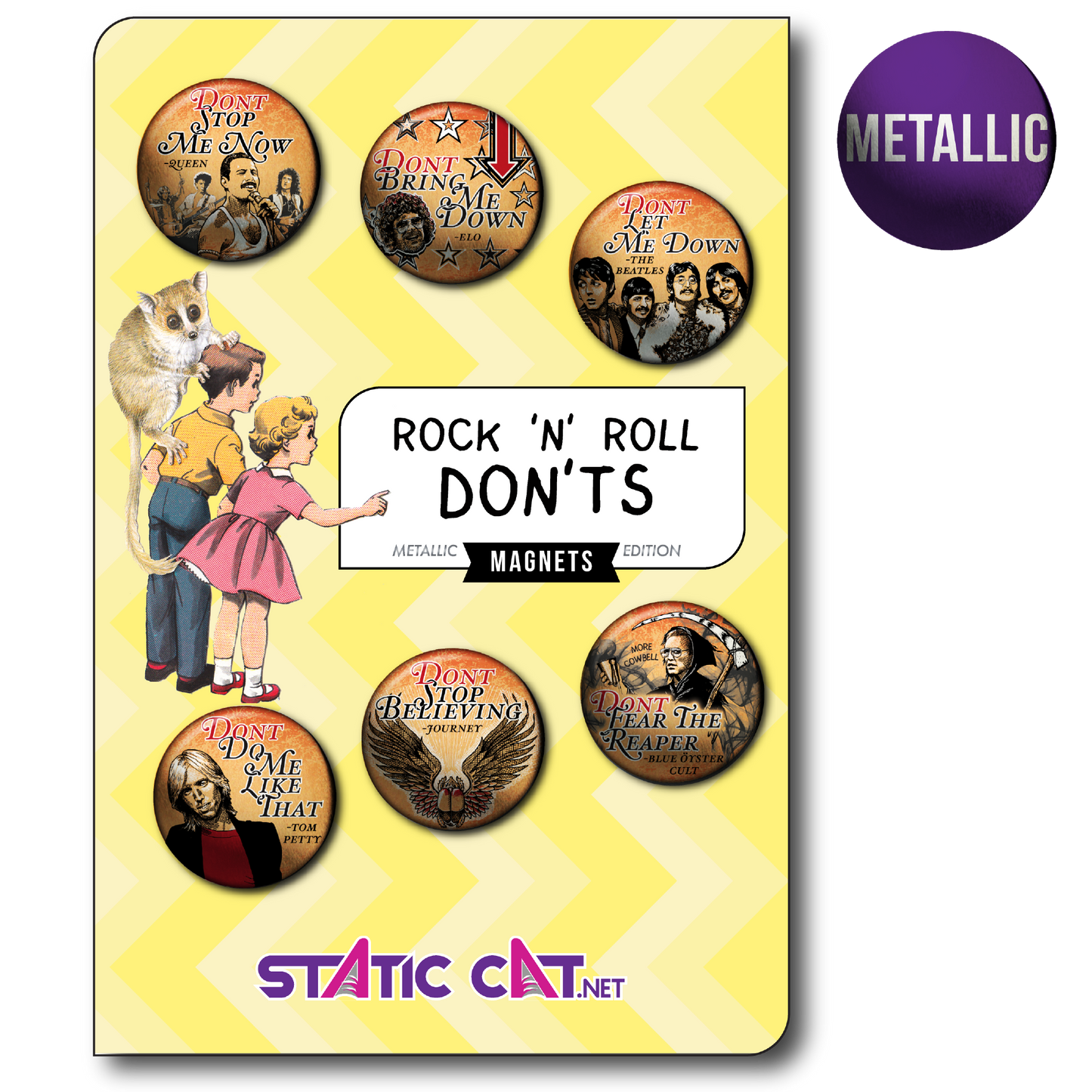 Rock 'N' Roll Don'ts (6-Pack) - Magnets