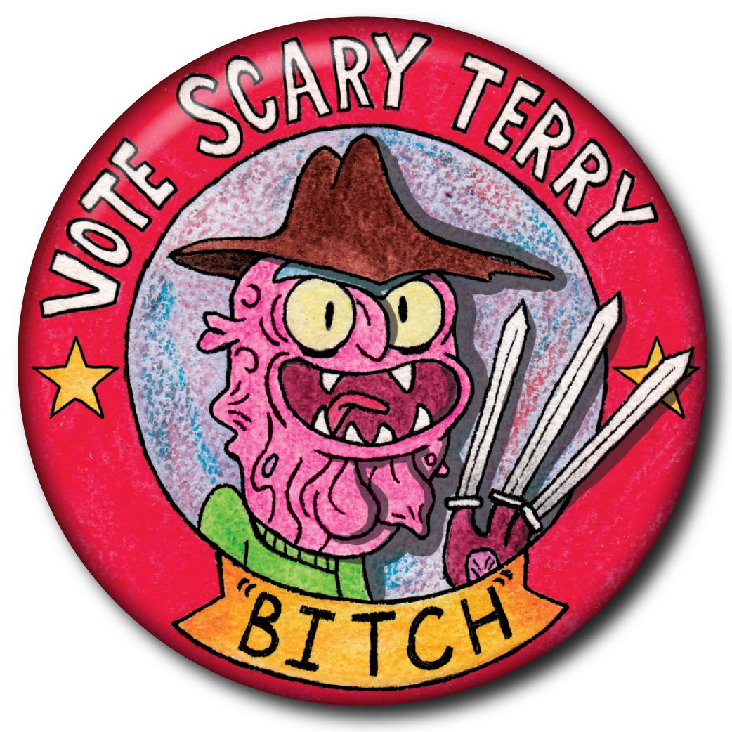 Vote Scary Terry (Rick And Morty) – Pin