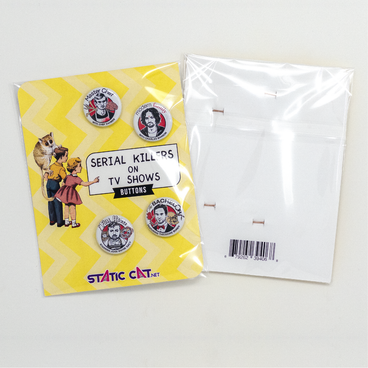 Serial Killers on TV Shows (4-Pack) – Pins