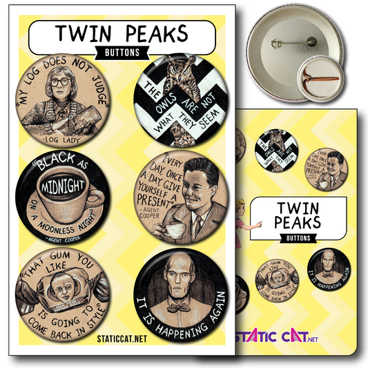 Twin Peaks (6-Pack) - Pins
