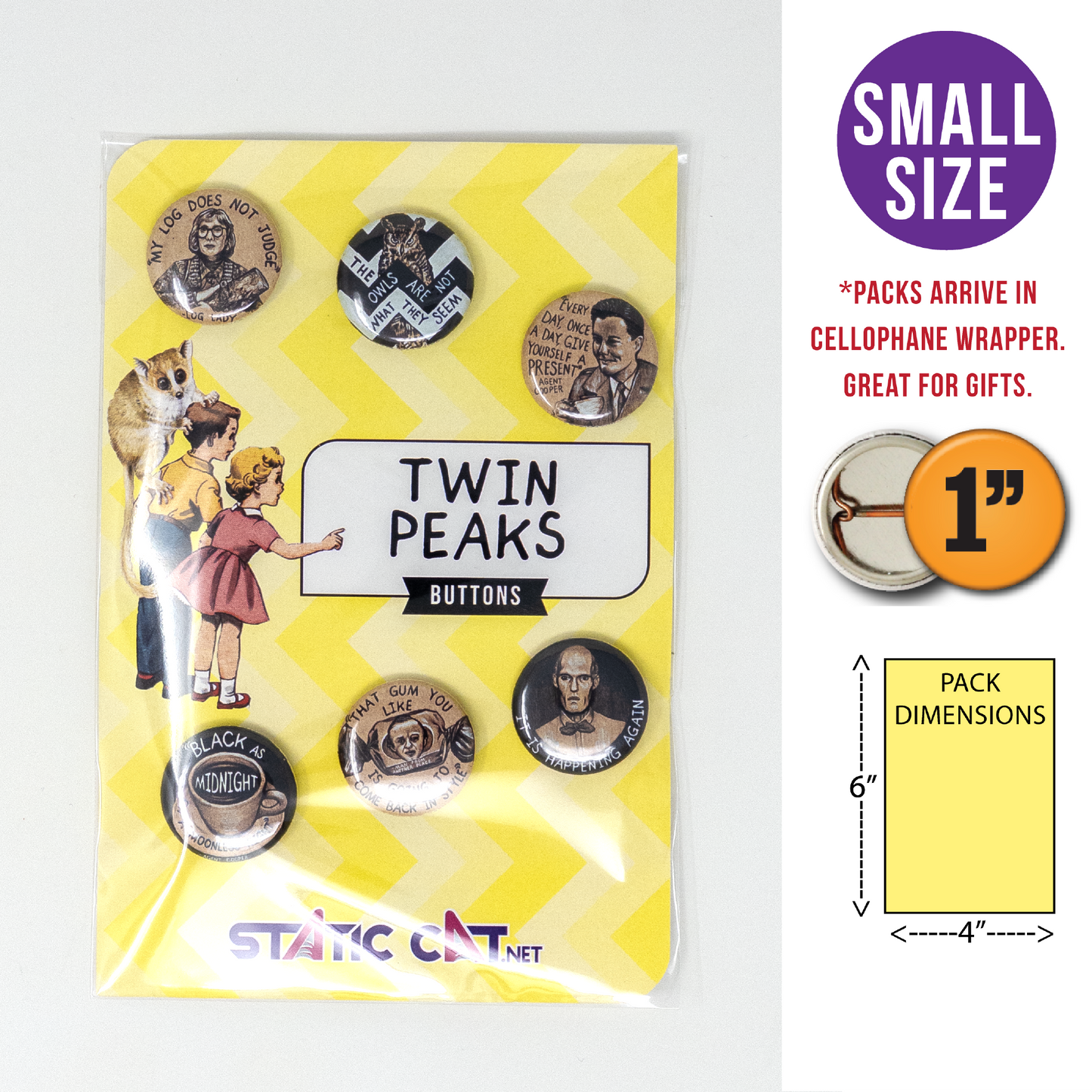 Twin Peaks (6-Pack) - Pins