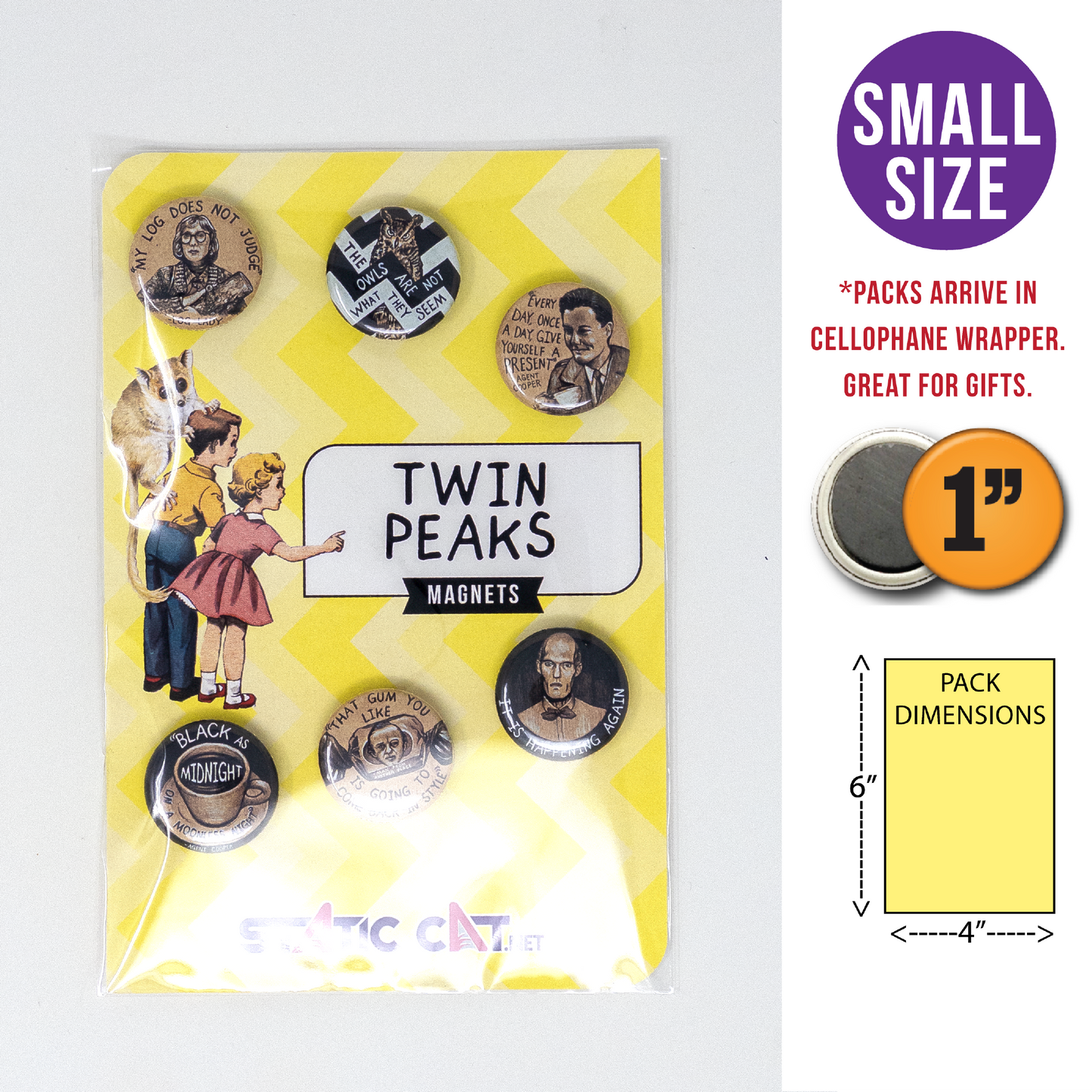 Twin Peaks (6-Pack) - Magnets