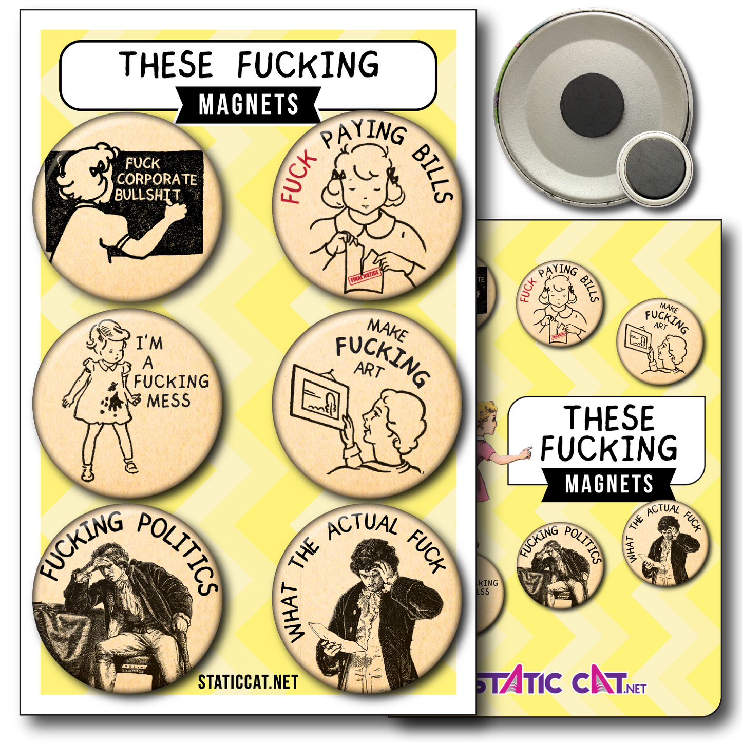 These Fucking Magnets (6-Pack) - Magnets