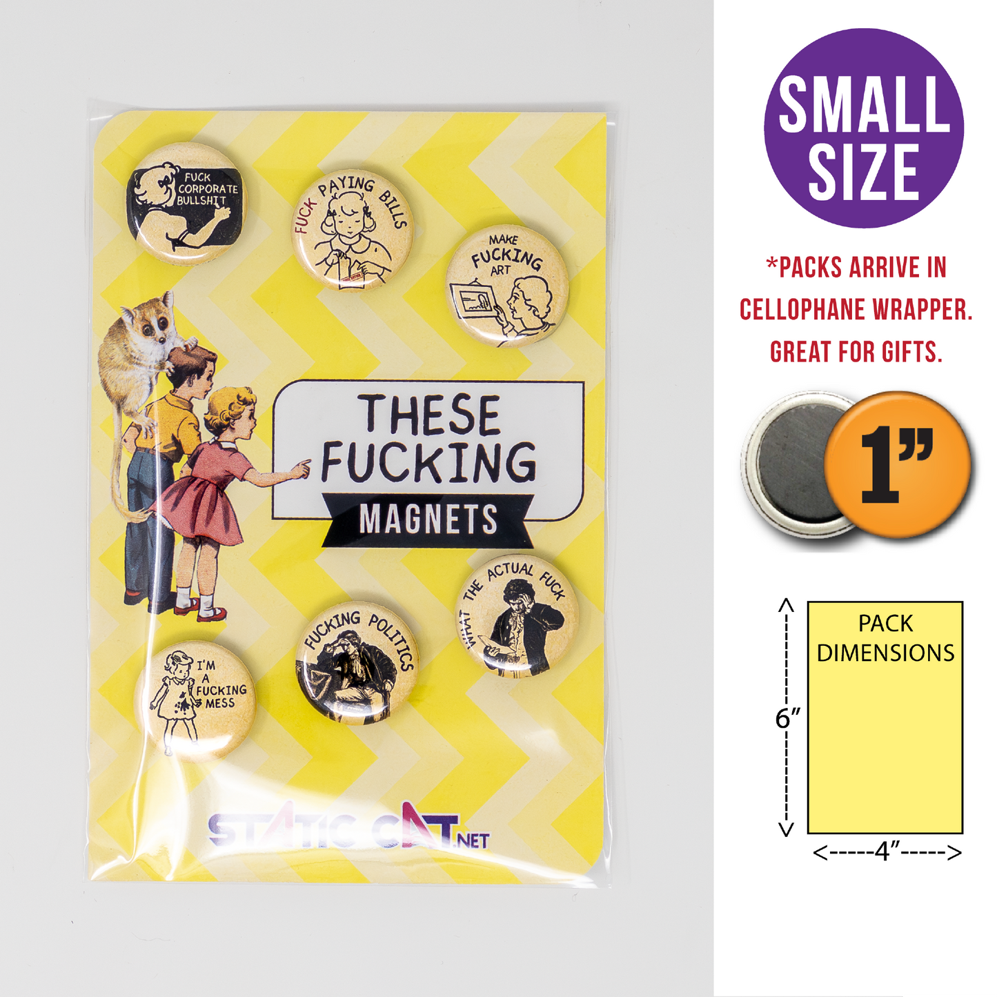 These Fucking Magnets (6-Pack) - Magnets